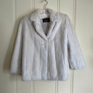 Vintage White Mink Jacket - Furs by Clyde Burtrum